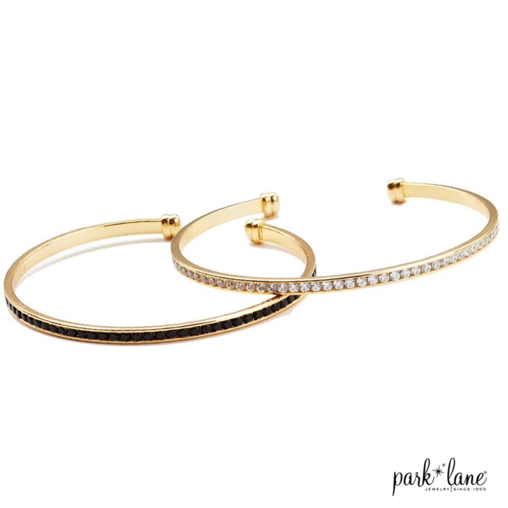 PARKLANE - ENCIRCLE BRACELET - GOLD/Clear crystal